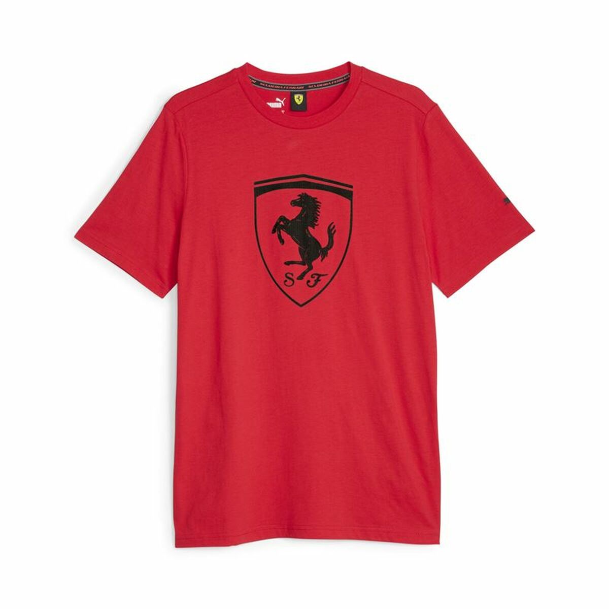 Maglia a Maniche Corte Uomo Puma Ferrari Race Tonal B Rosso Taglia:L
