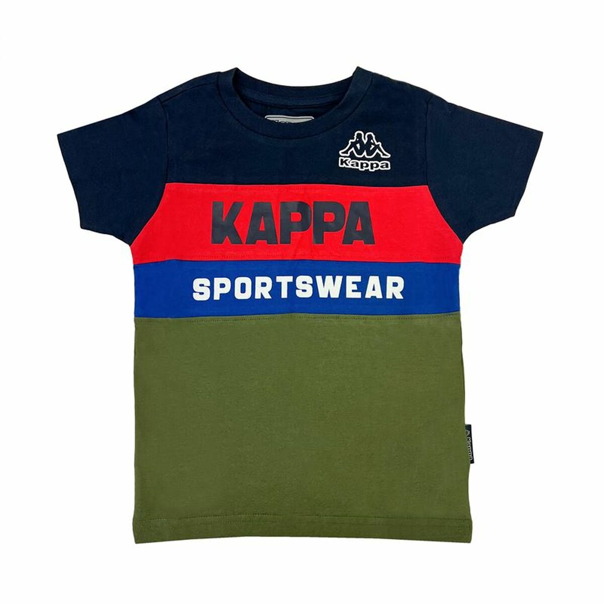 Maglia a Maniche Corte per Bambini Kappa 8056M00058 Blu Marino Taglia:4 anni