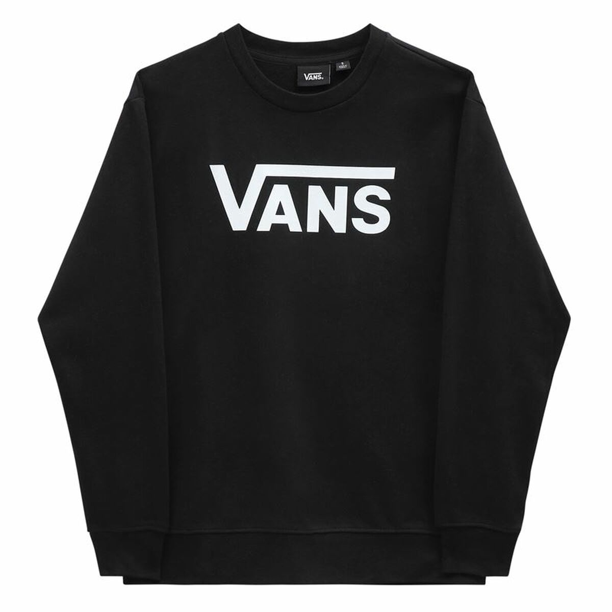 Felpa senza Cappuccio Donna Vans Drop V Logo BFF Crew Nero Taglia:L