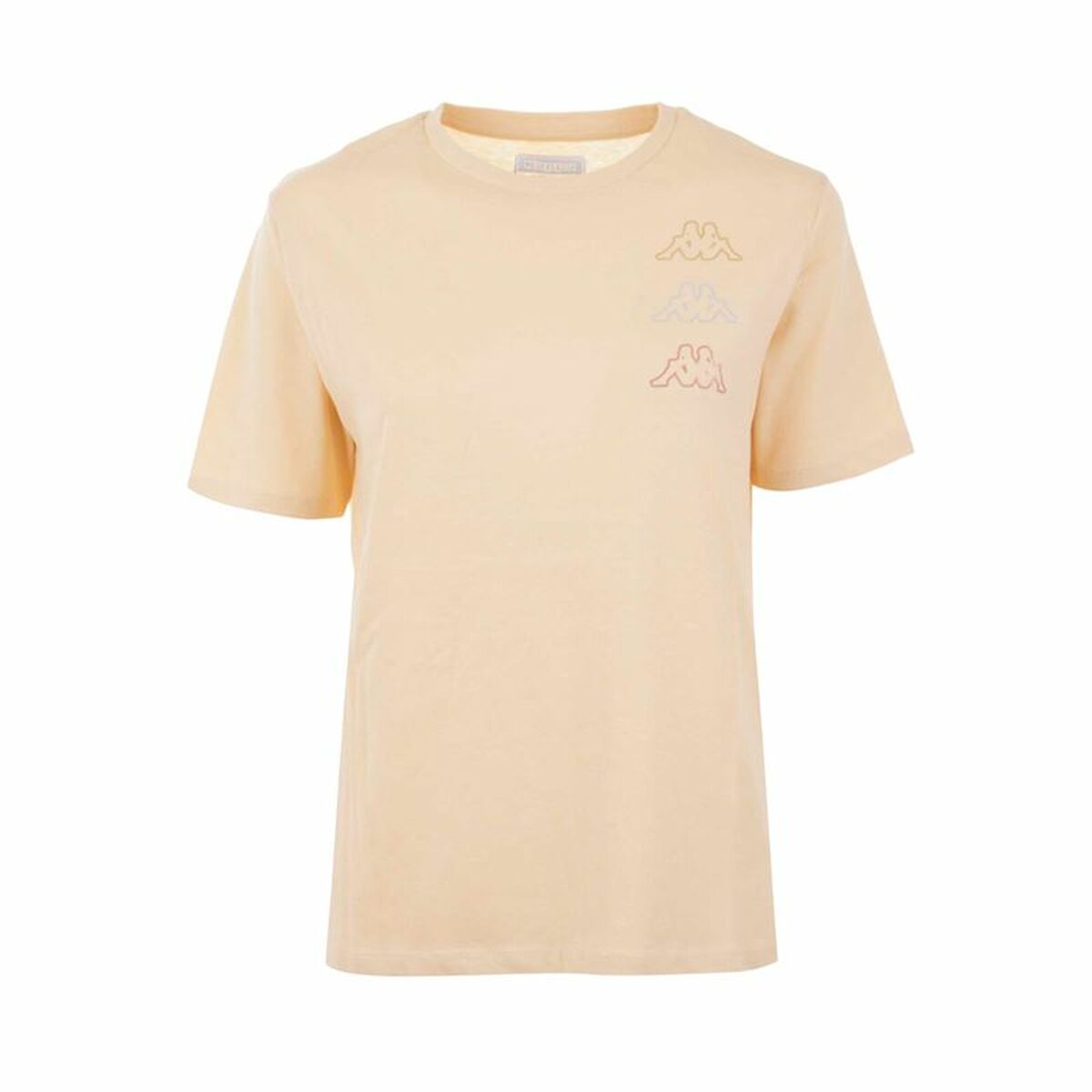 Maglia a Maniche Corte Donna Kappa Kemilia Beige Taglia:S