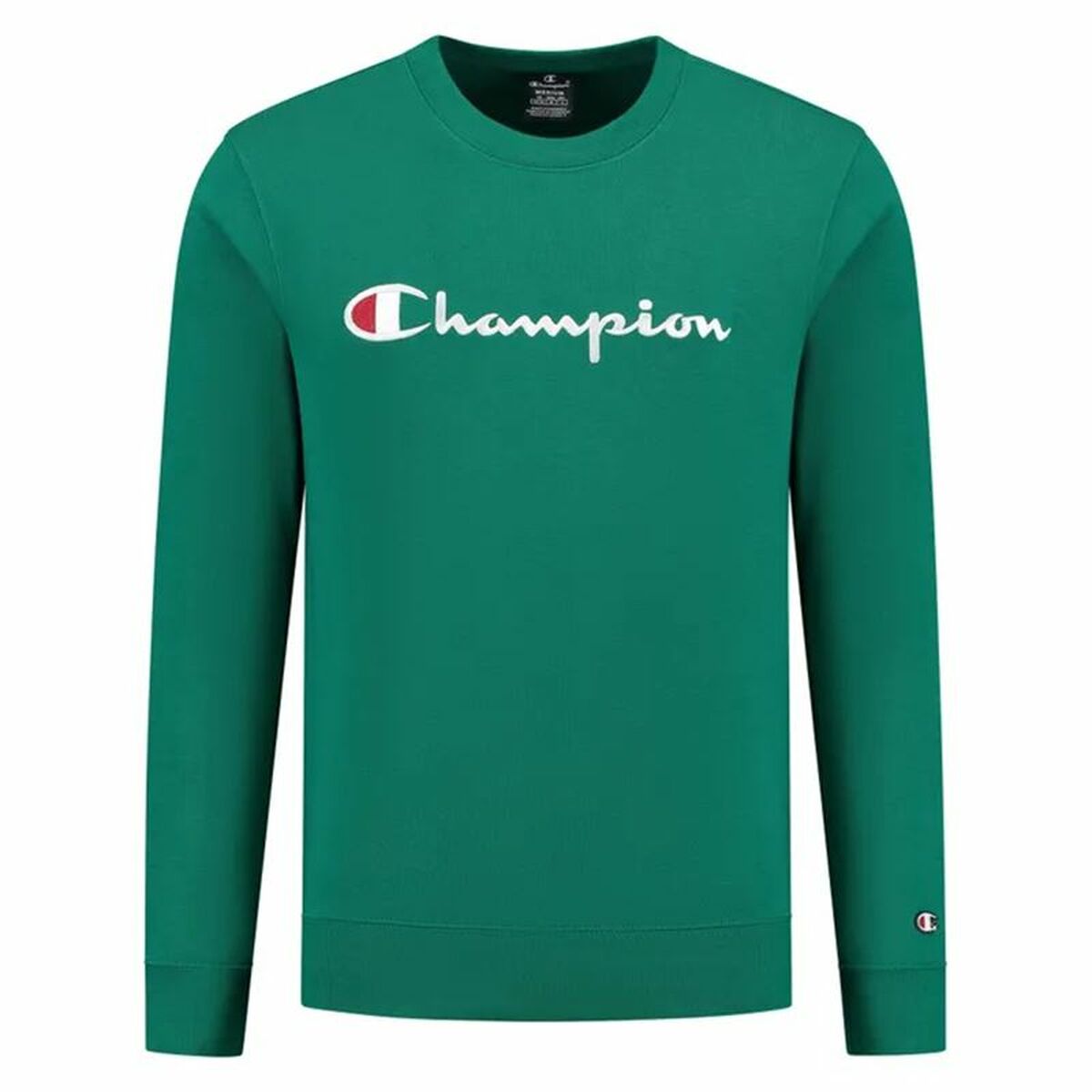 Felpa senza Cappuccio Uomo Champion Crewneck Verde Taglia:M