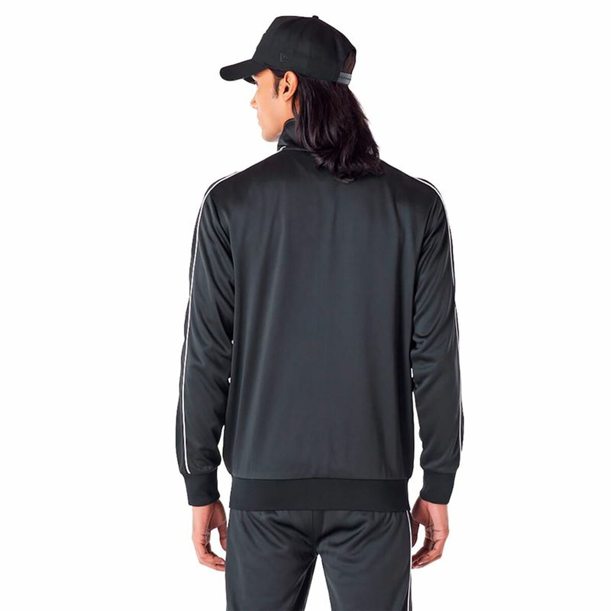Giacca Sportiva da Uomo New Era TRACK TOP Nero Taglia:M