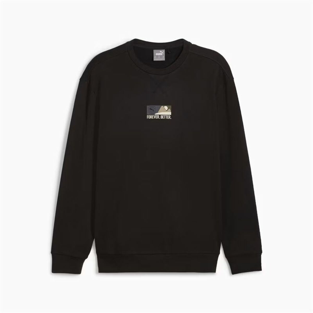 Felpa senza Cappuccio Uomo Puma Better Sportswear Crew Nero Taglia:M