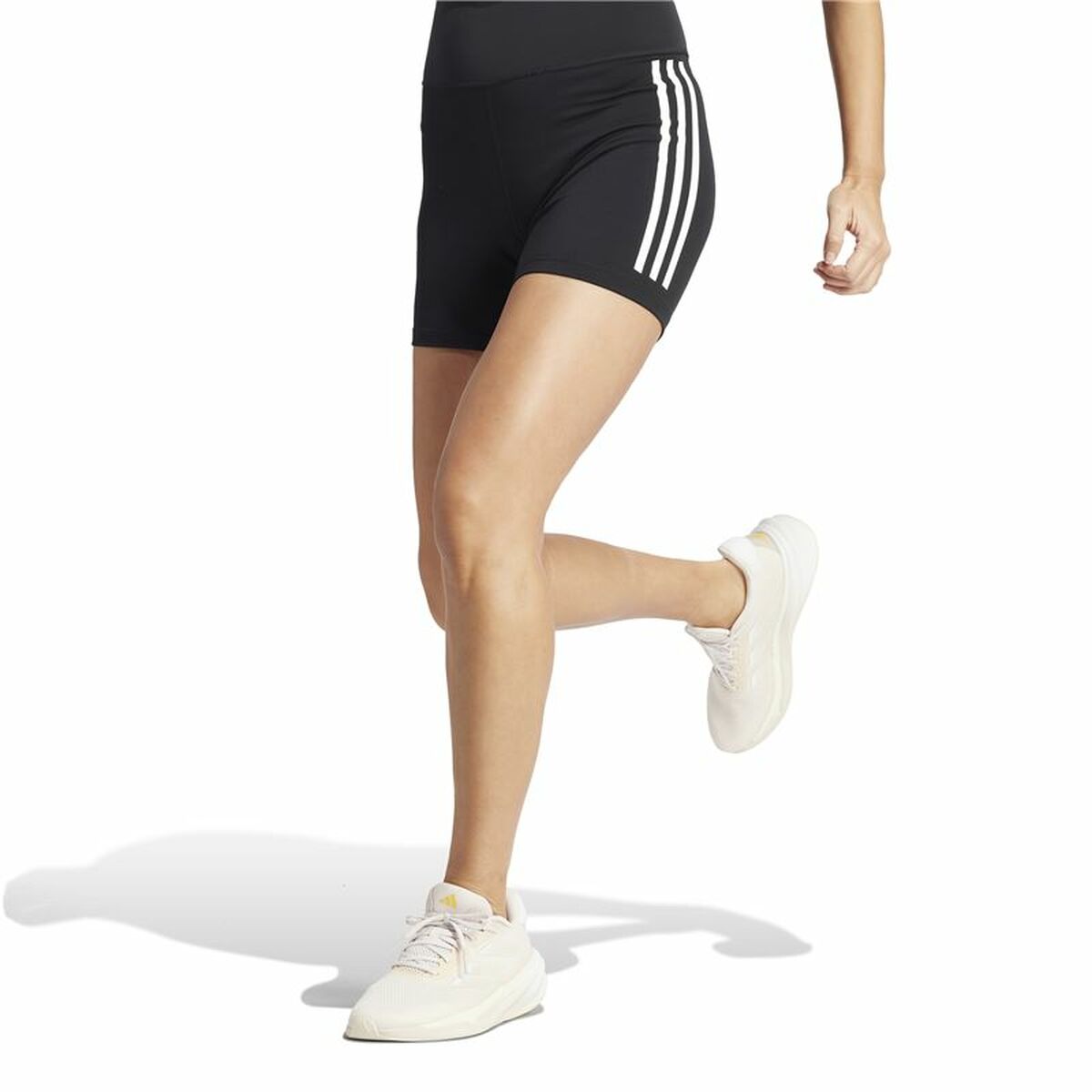 Leggings Sportivo da Donna Adidas Dailyrun 3Stripes 5In Nero Taglia:XS - Image 4