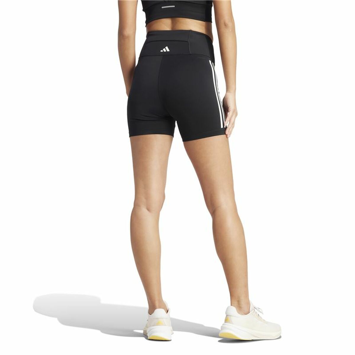 Leggings Sportivo da Donna Adidas Dailyrun 3Stripes 5In Nero Taglia:XS - Image 5
