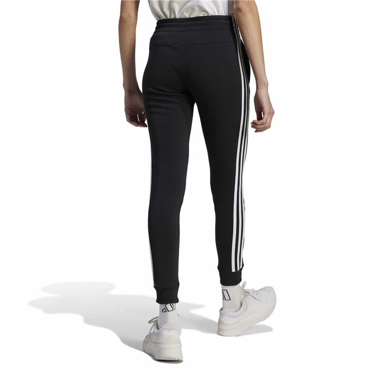 Pantalone Lungo Sportivo Adidas 3S Fl C Pt Nero Donna Taglia:L - Image 4