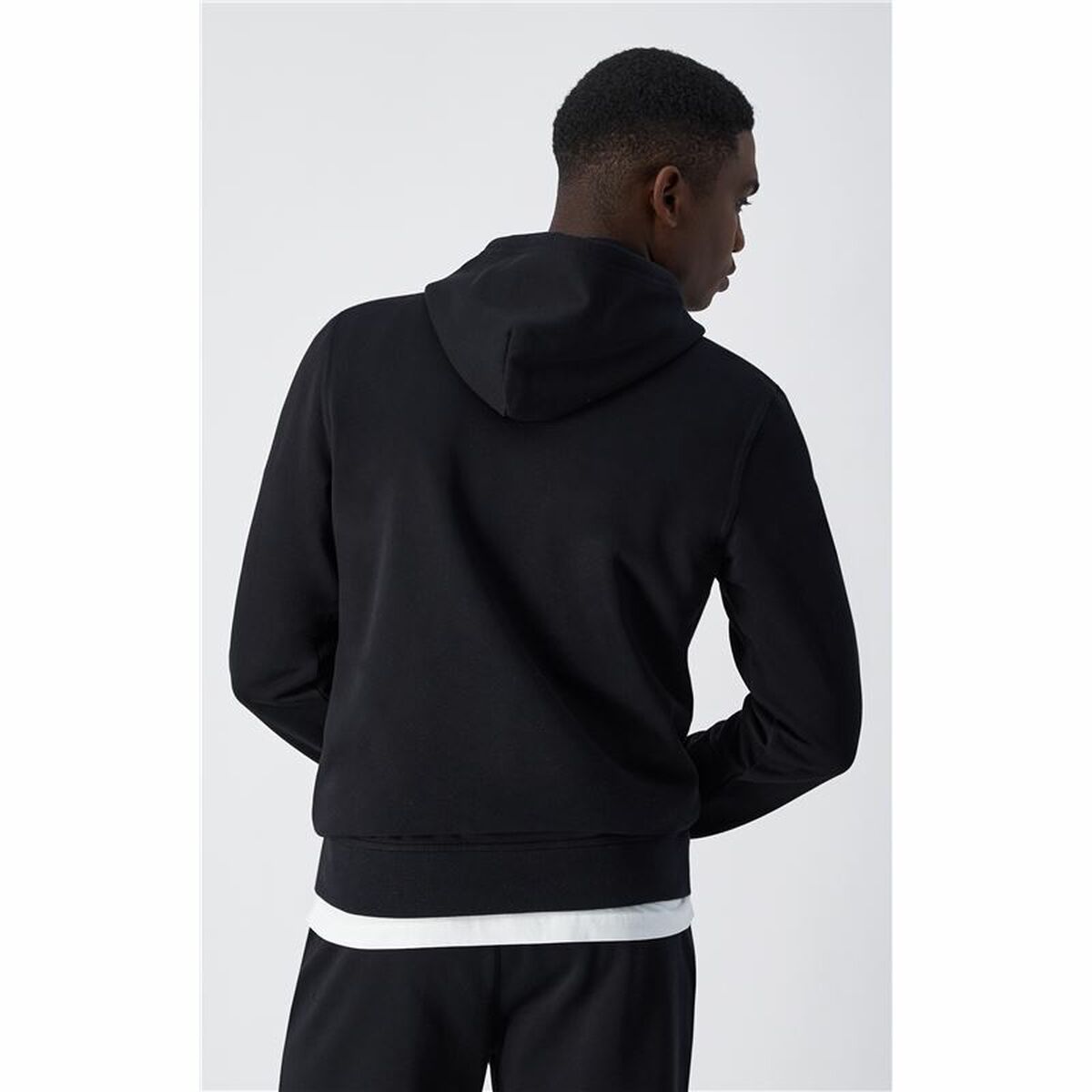 Felpa con Cappuccio Uomo Champion Hooded Sweatshirt Nero L - Image 3