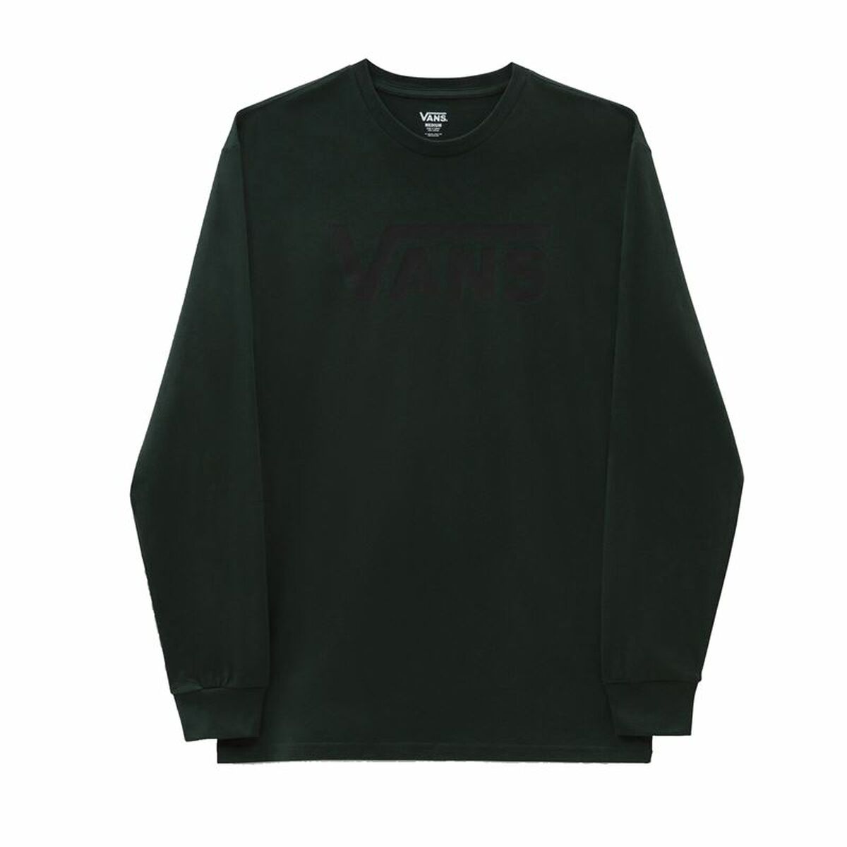 Felpa senza Cappuccio Uomo Vans Classic LS Verde Taglia:S