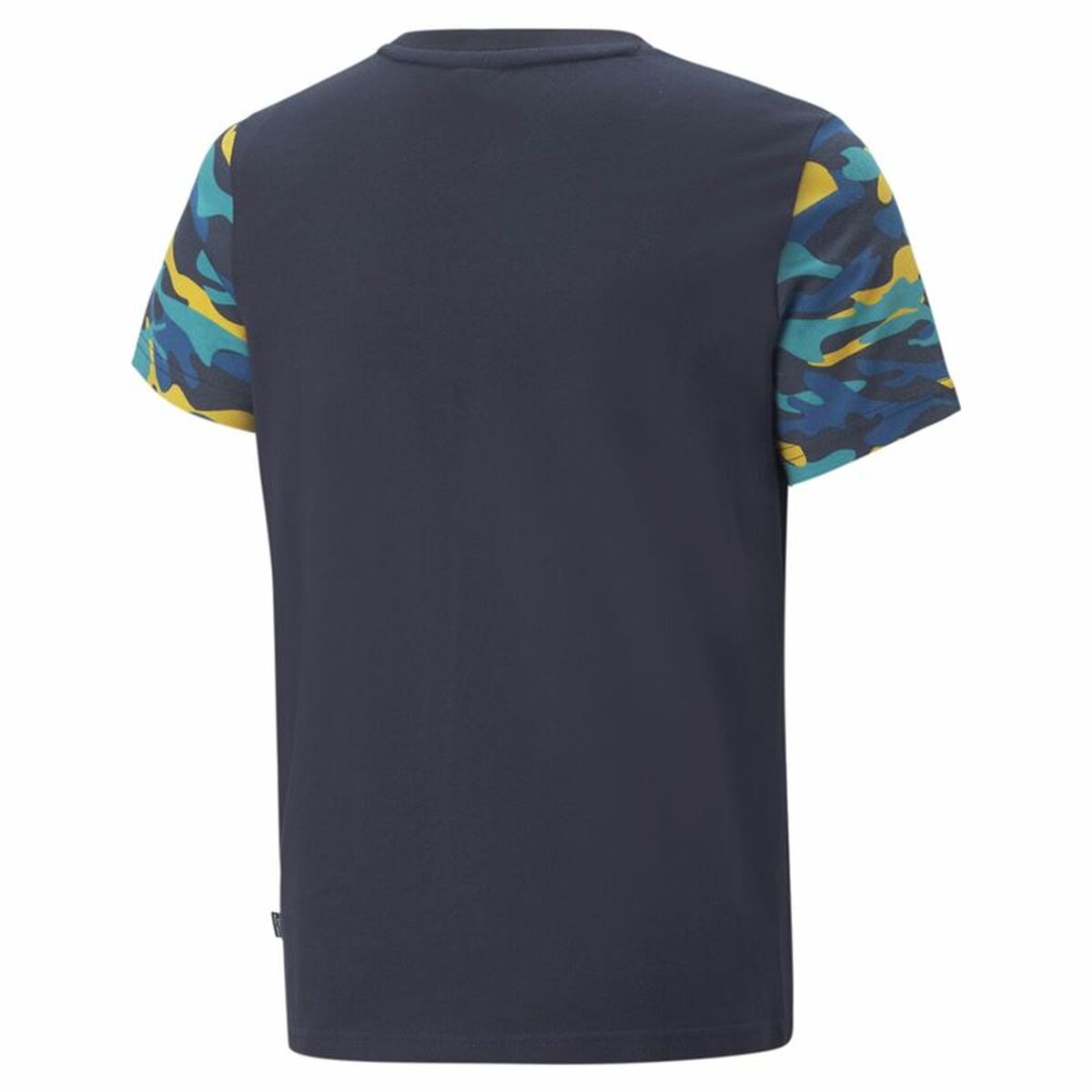 Maglia a Maniche Corte per Bambini Puma Essentials+ Mimetico Bambini Nero Taglia:Taglia - 7-8 Anni
