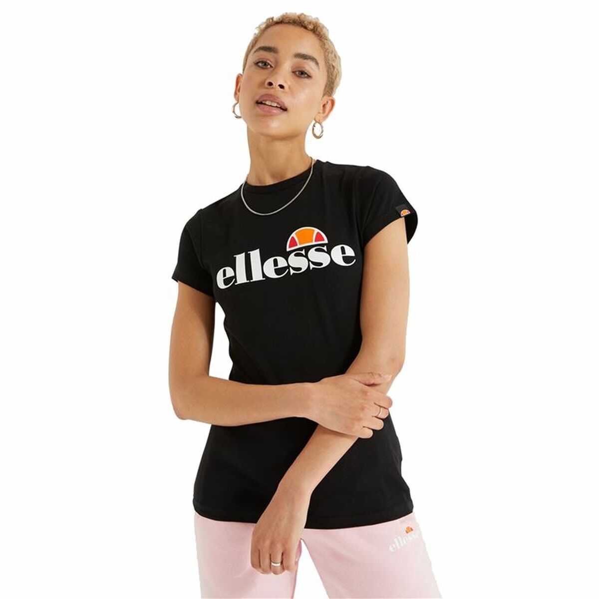 Maglia a Maniche Corte Donna Ellesse Hayes Nero Taglia:S