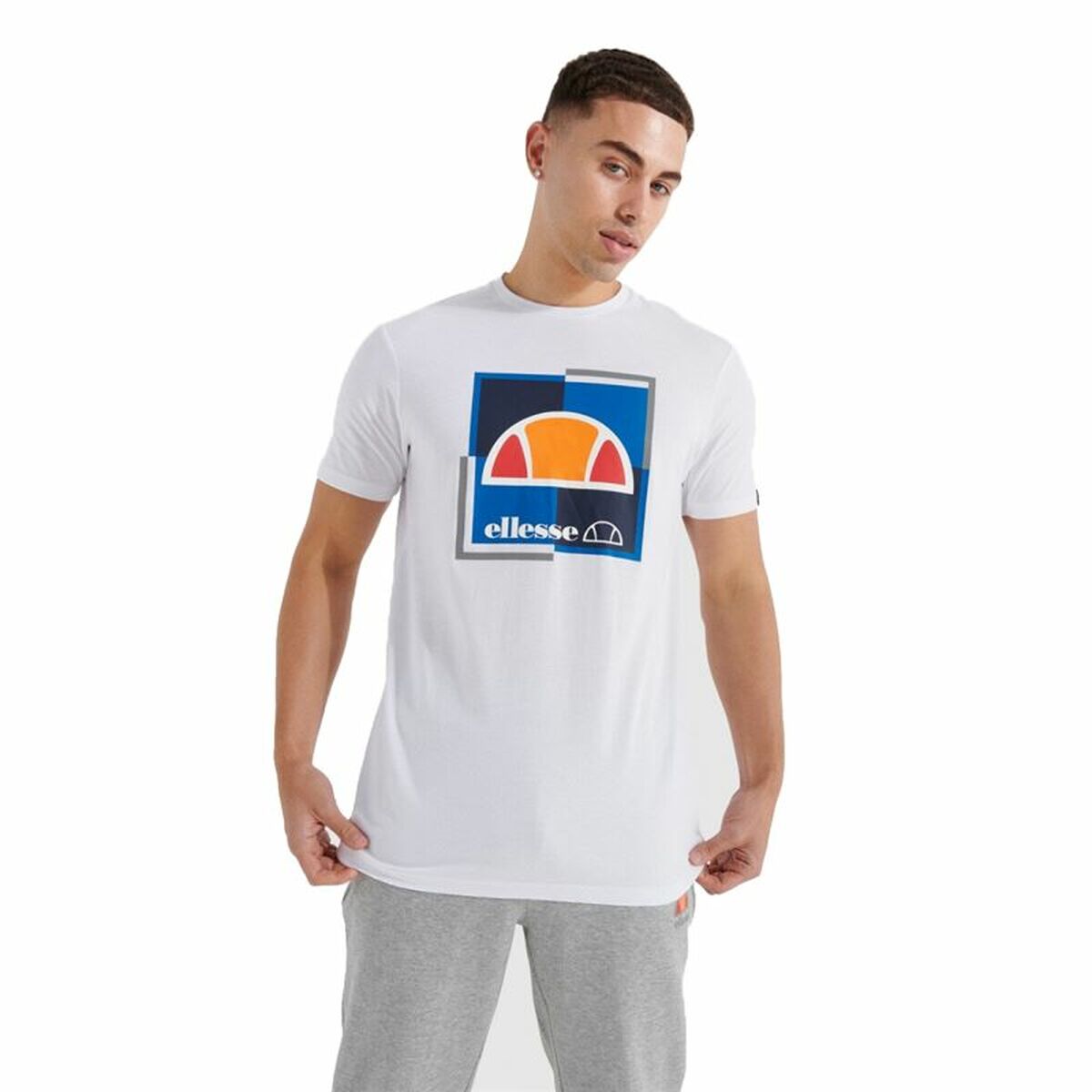 Maglia a Maniche Corte Uomo Ellesse Michaelo Bianco Taglia:L