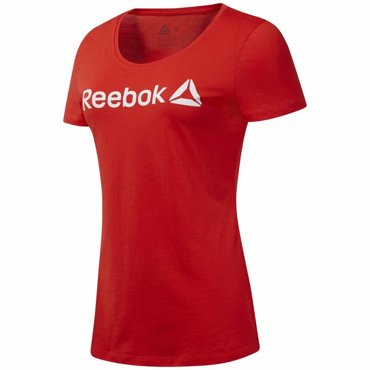 Maglia a Maniche Corte Donna Reebok Scoop Neck Rosso Taglia:XS