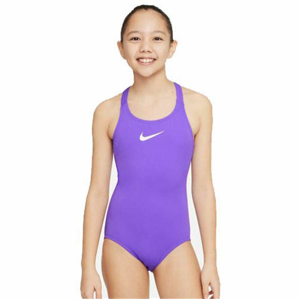 Costume da Bagno Bambina Nike Racerback Prugna Taglia:13-15 Anni
