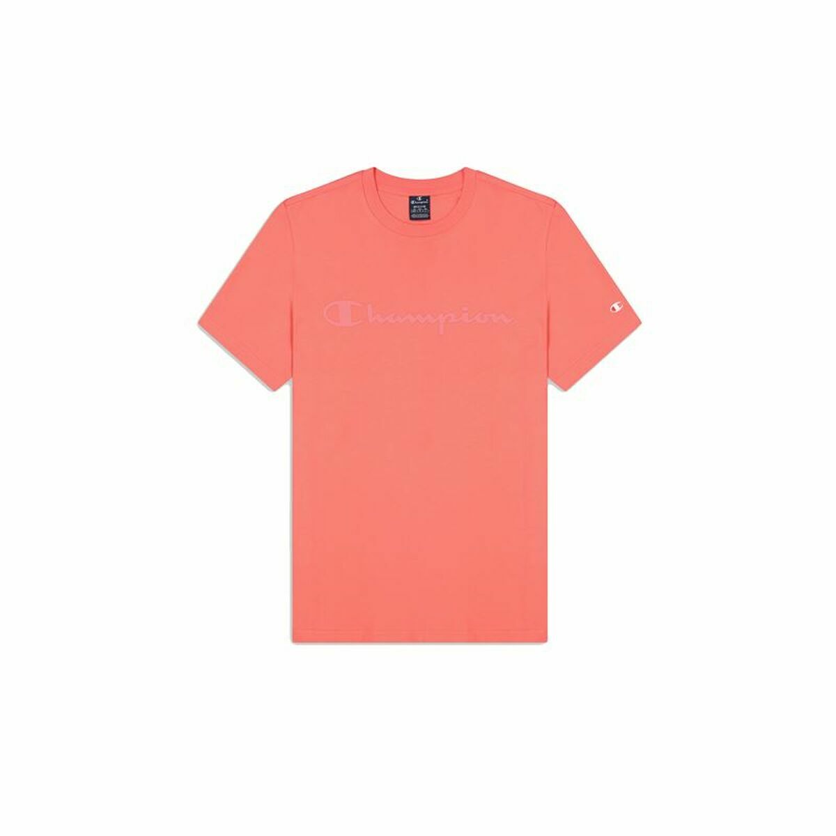 Maglia a Maniche Corte Uomo Champion Crewneck Rosa Taglia:M