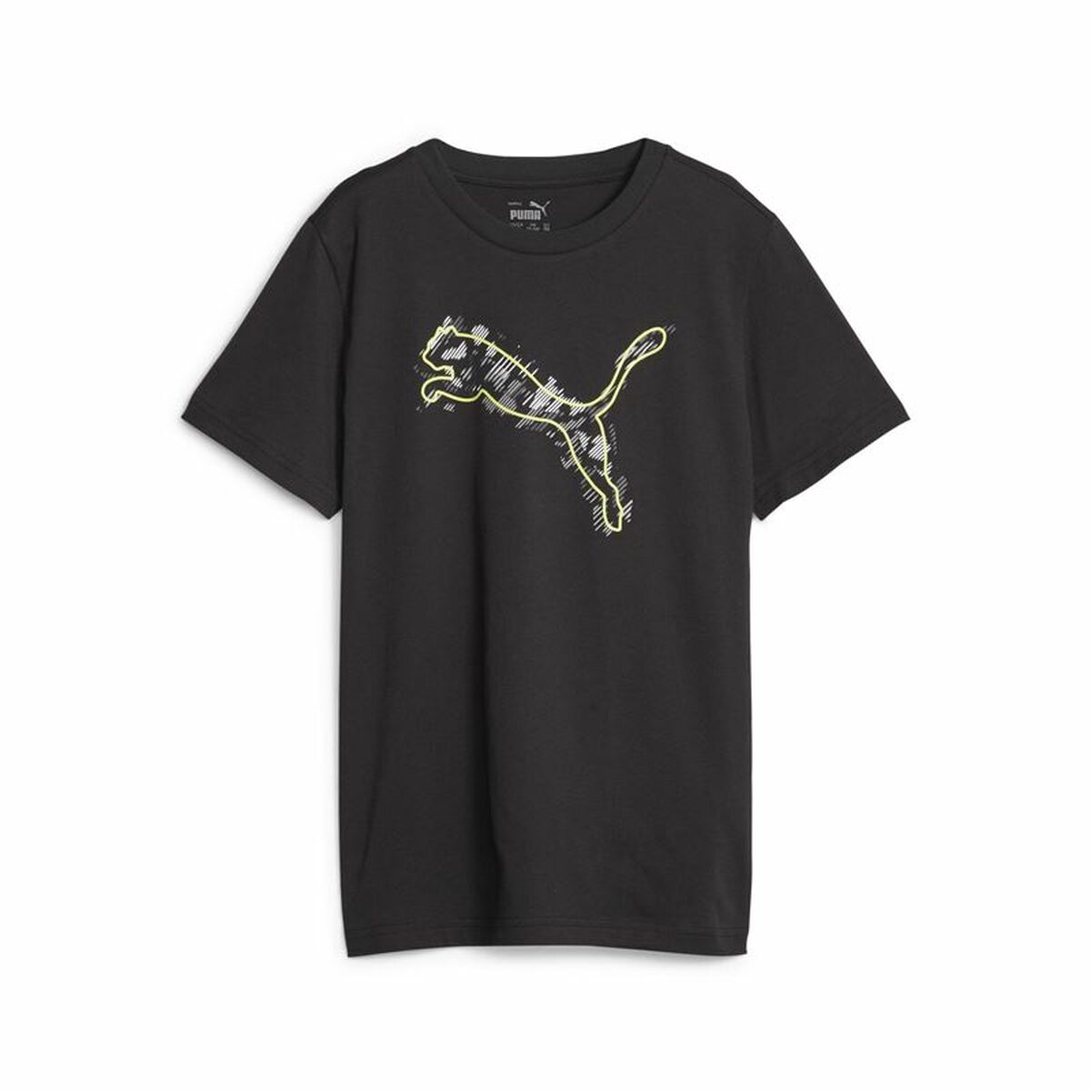 Maglia a Maniche Corte per Bambini Puma Active Sports Graphic Nero Taglia:5-6 Anni