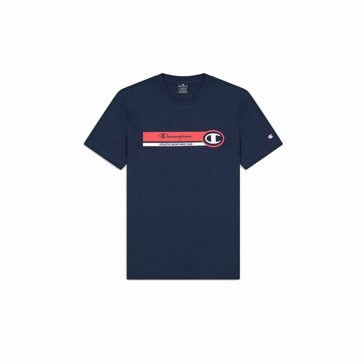 Maglia a Maniche Corte Uomo Champion Crewneck Azzurro Taglia:M