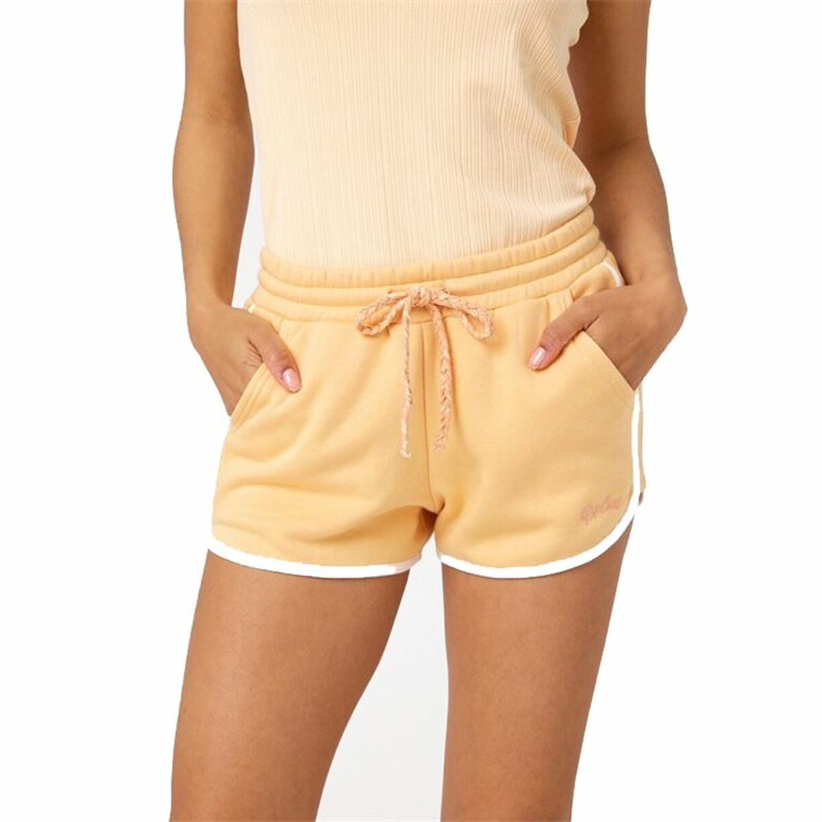 Pantaloncini Sportivi da Donna Rip Curl Assy Giallo Arancio Corallo Taglia:S