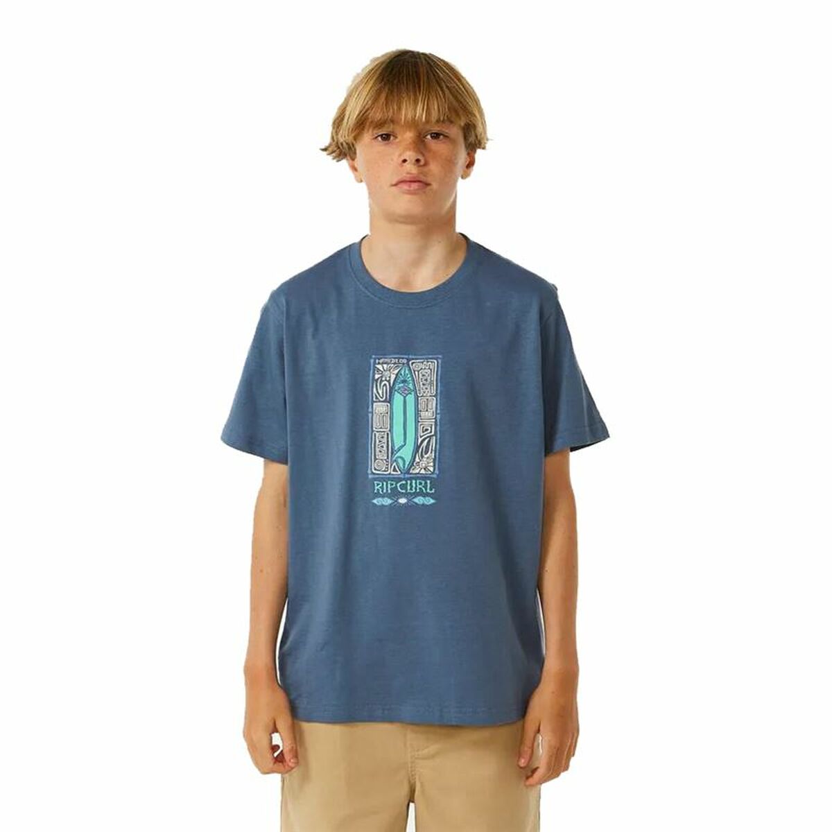 Maglia a Maniche Corte per Bambini Rip Curl Lost Island Azzurro Taglia:12 anni