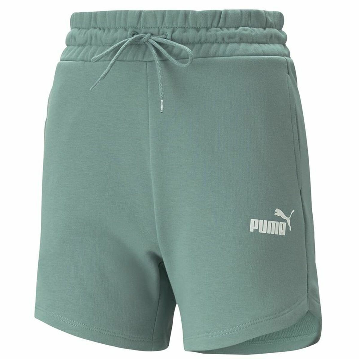 Pantaloni Corti Sportivi da Uomo Puma Ess 5" High Waist Acquamarina Verde Taglia:XS