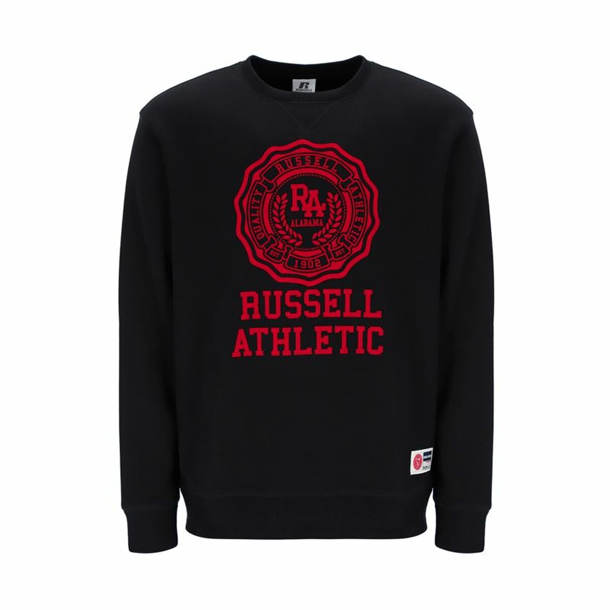 Felpa senza Cappuccio Uomo Russell Athletic Ath Rose Nero Taglia:XL