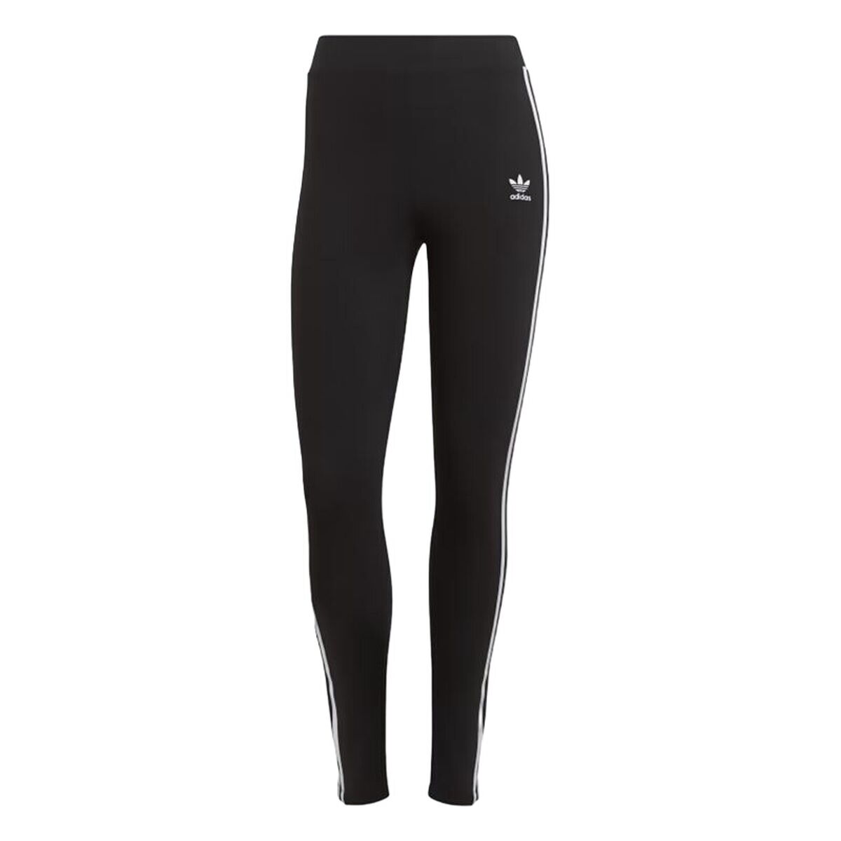 Leggings Sportivo da Donna Adidas Originals 3 Stripes Nero Taglia:36
