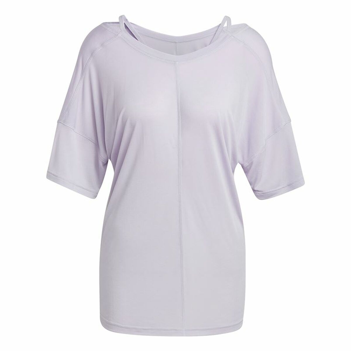 Maglia a Maniche Corte Donna Adidas Studio Oversized Lilla Taglia:M