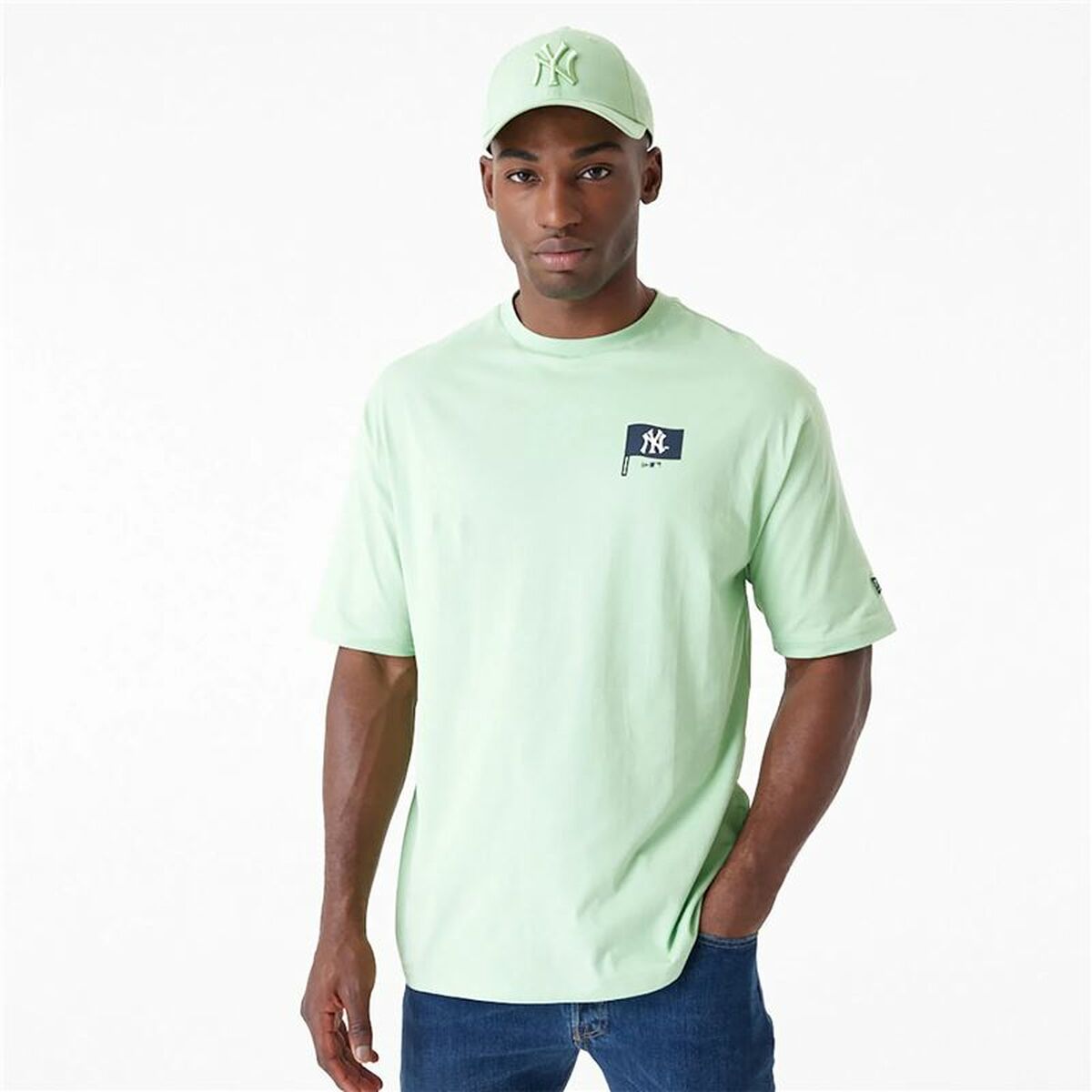 Maglia a Maniche Corte Uomo New Era New York Yankees MLB Burger Taglia:L
