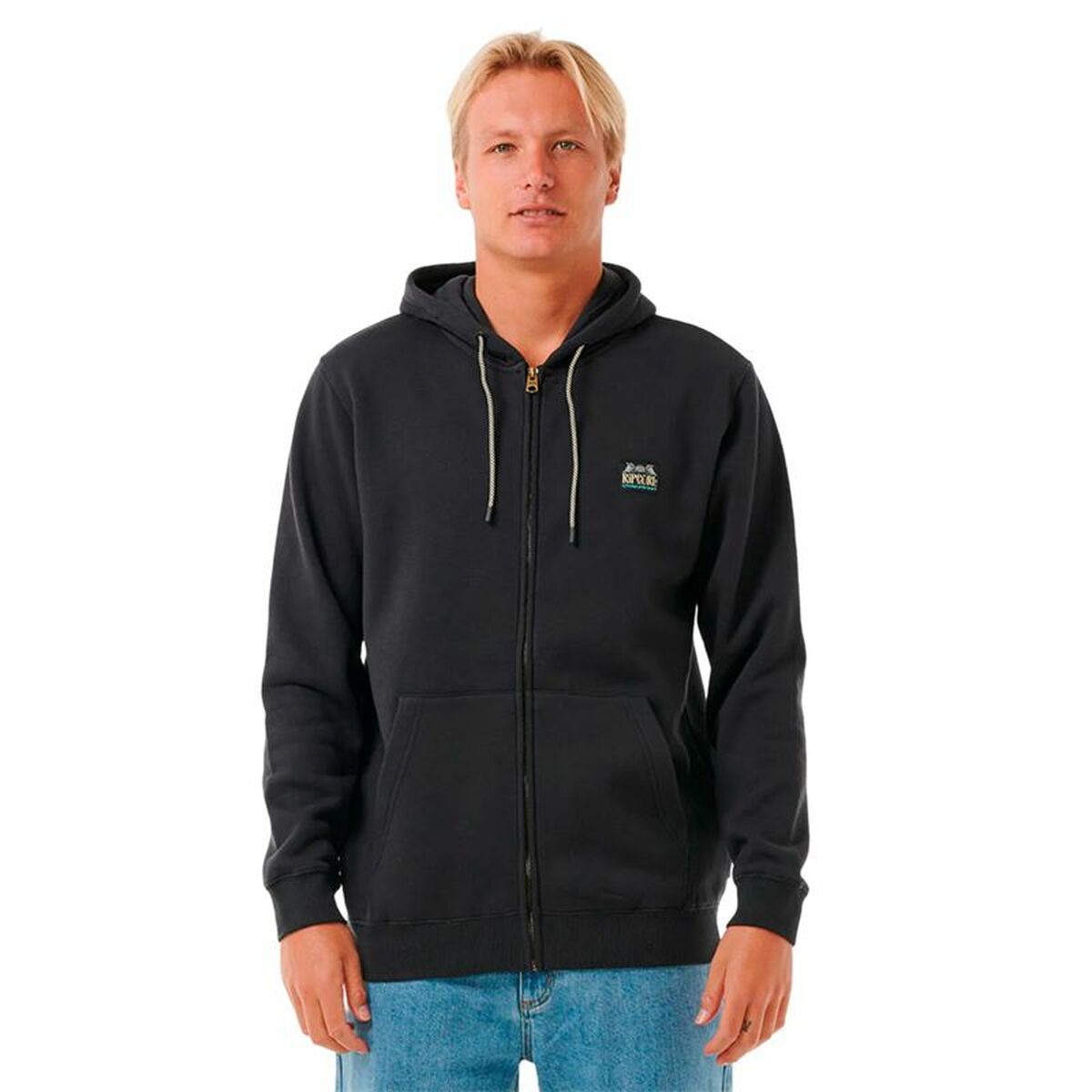 Felpa con Cappuccio Uomo Rip Curl Horizon Zip Thru Taglia:L