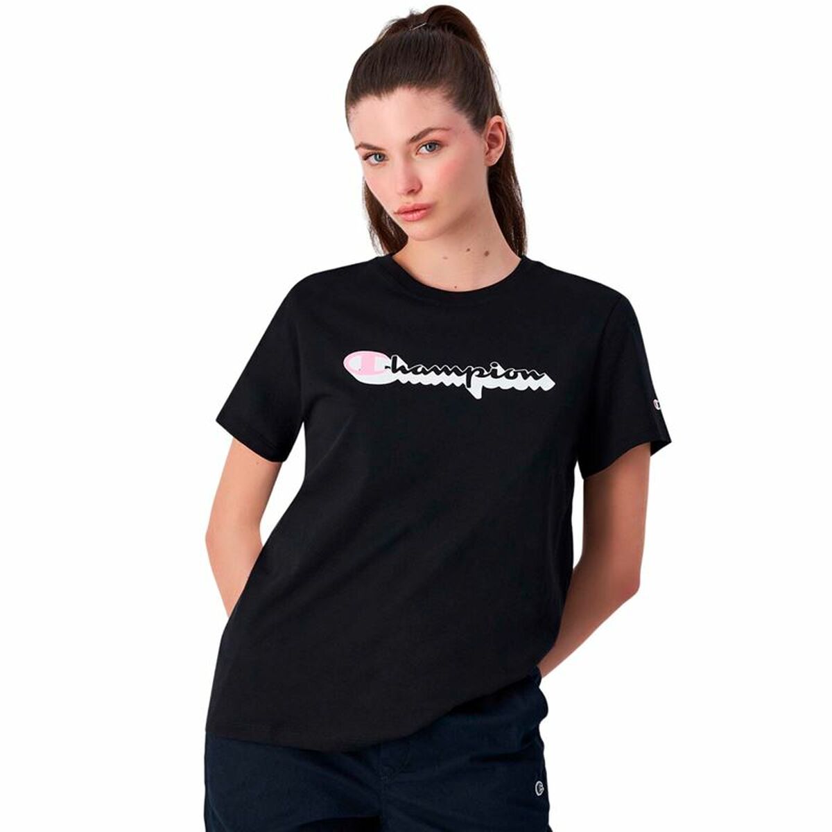 Maglia a Maniche Corte Donna Champion Taglia:L