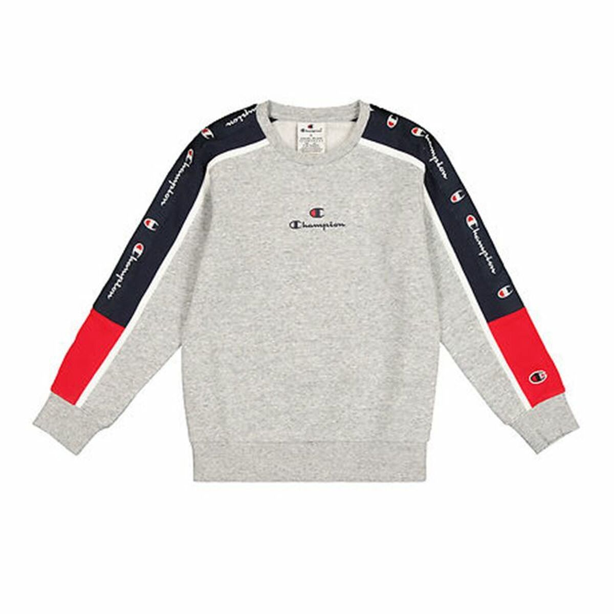 Felpa senza Cappuccio Uomo Champion Grigio chiaro Taglia:XL