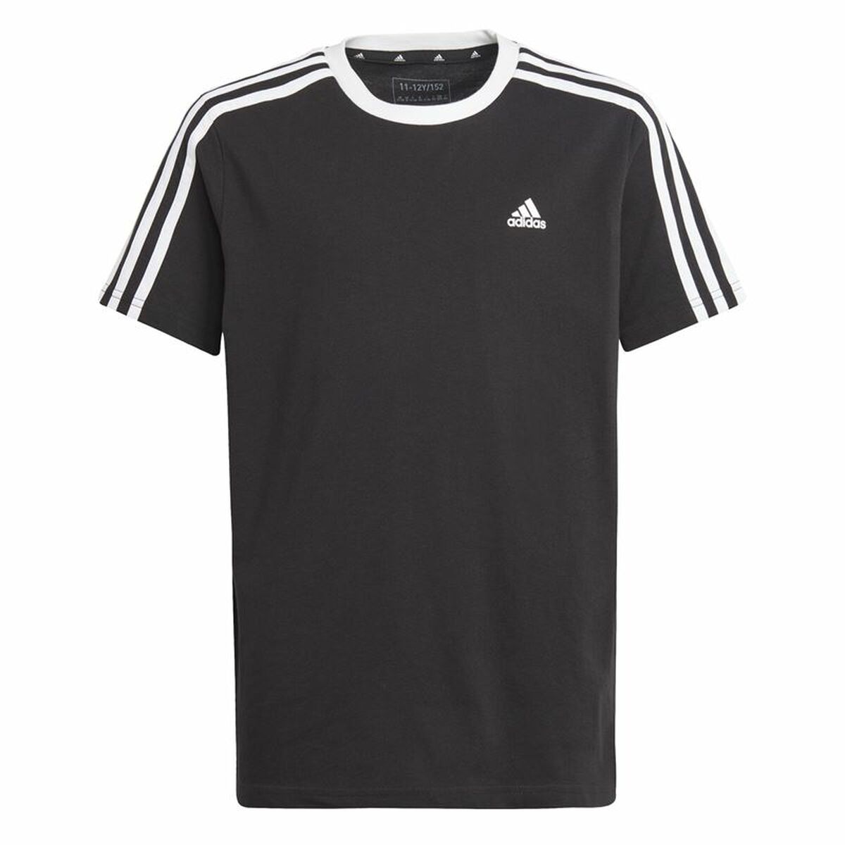 Maglia a Maniche Corte per Bambini Adidas Essentials Azzurro Nero Taglia:9-10 Anni