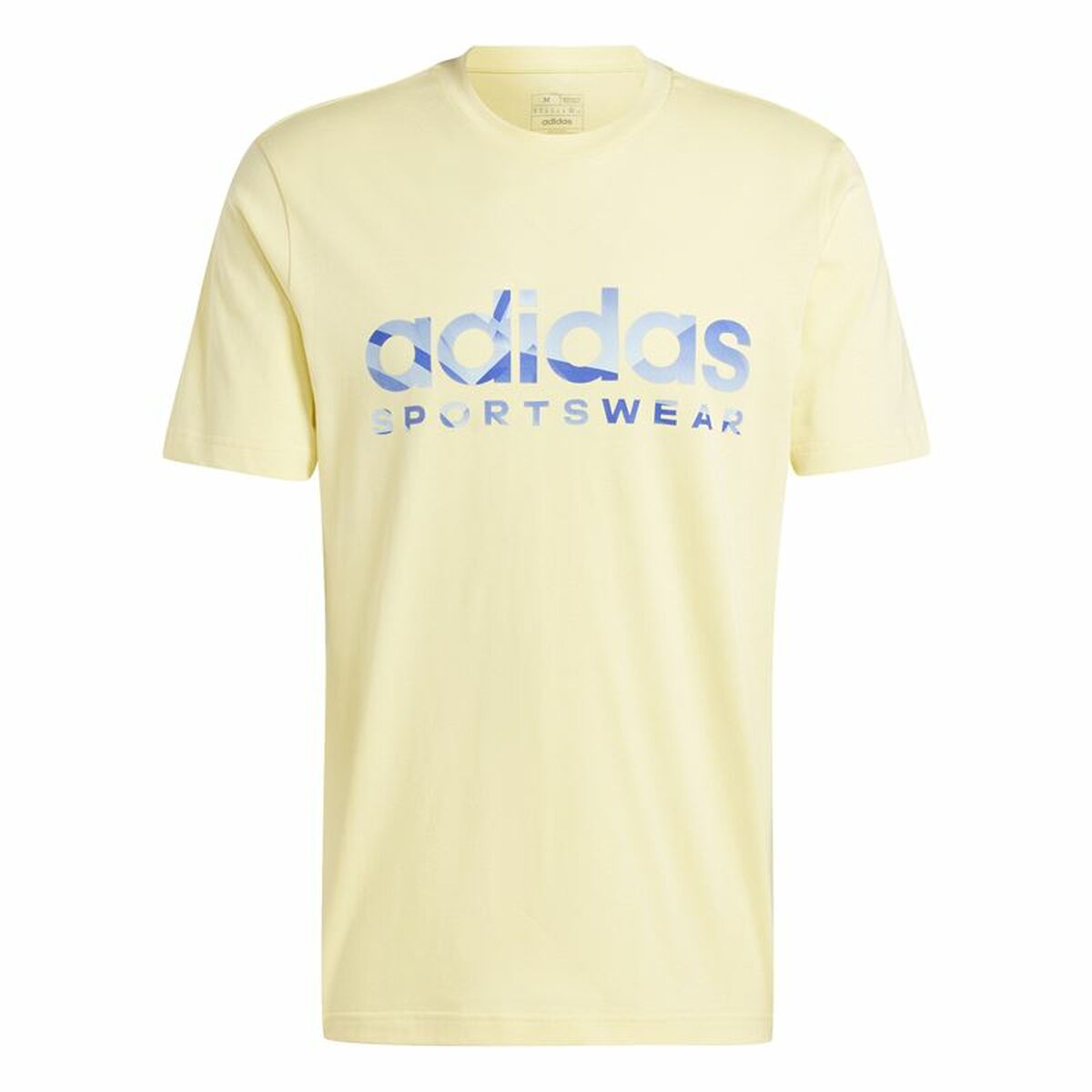 Maglia a Maniche Corte Uomo Adidas House Of Tiro Summer Linear Graphic Giallo Taglia:M