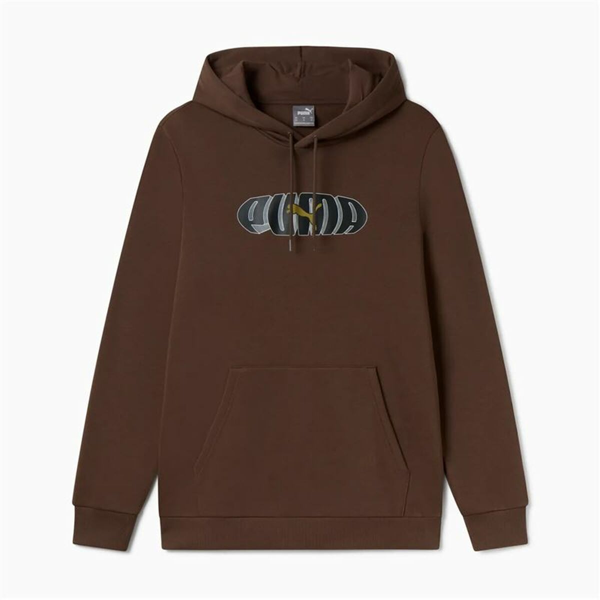 Felpa con Cappuccio Uomo Puma Essentials+ Graphic Hoodie Fl Hombre Taglia:S