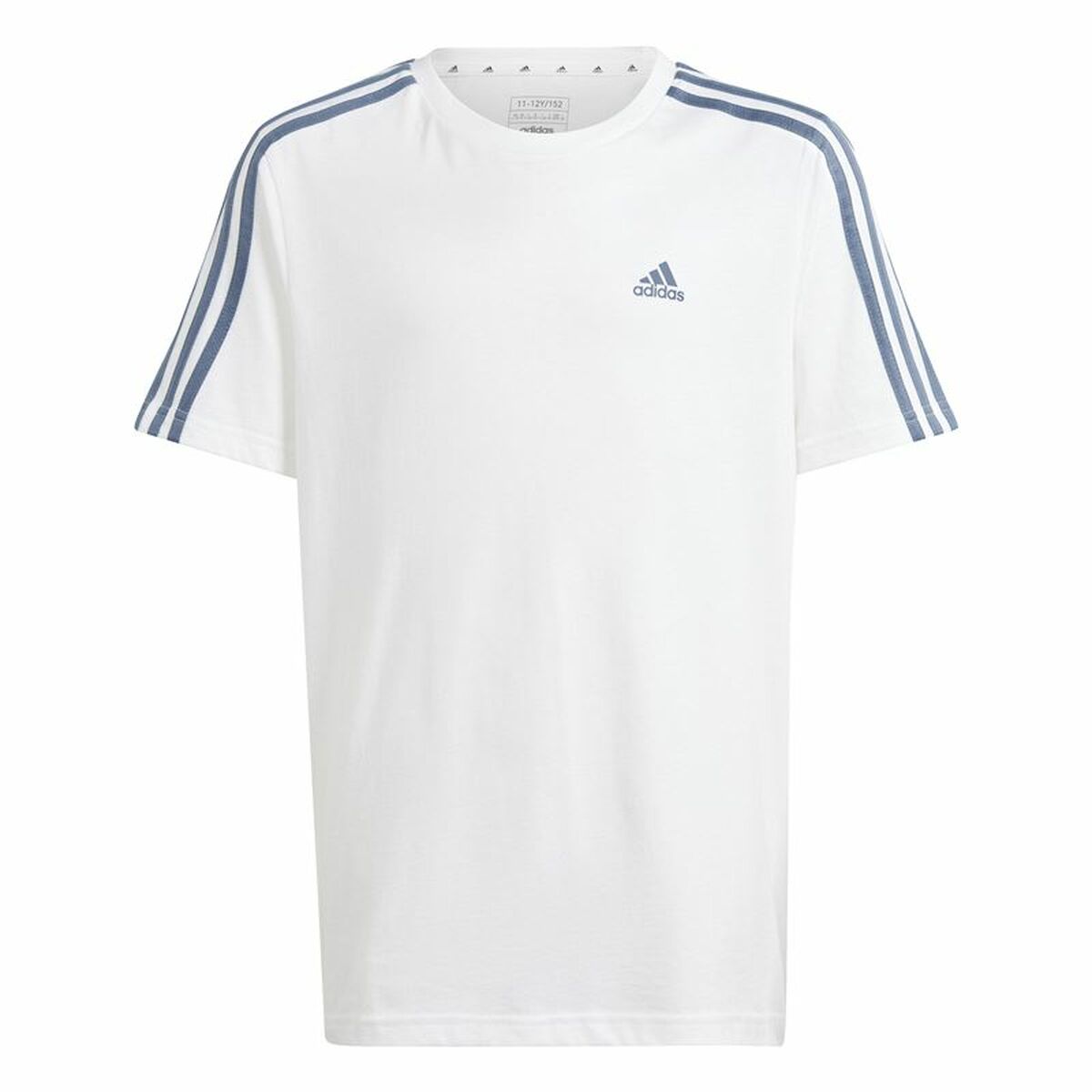 Maglia a Maniche Corte per Bambini Adidas Essentials Bianco Taglia:9-10 Anni
