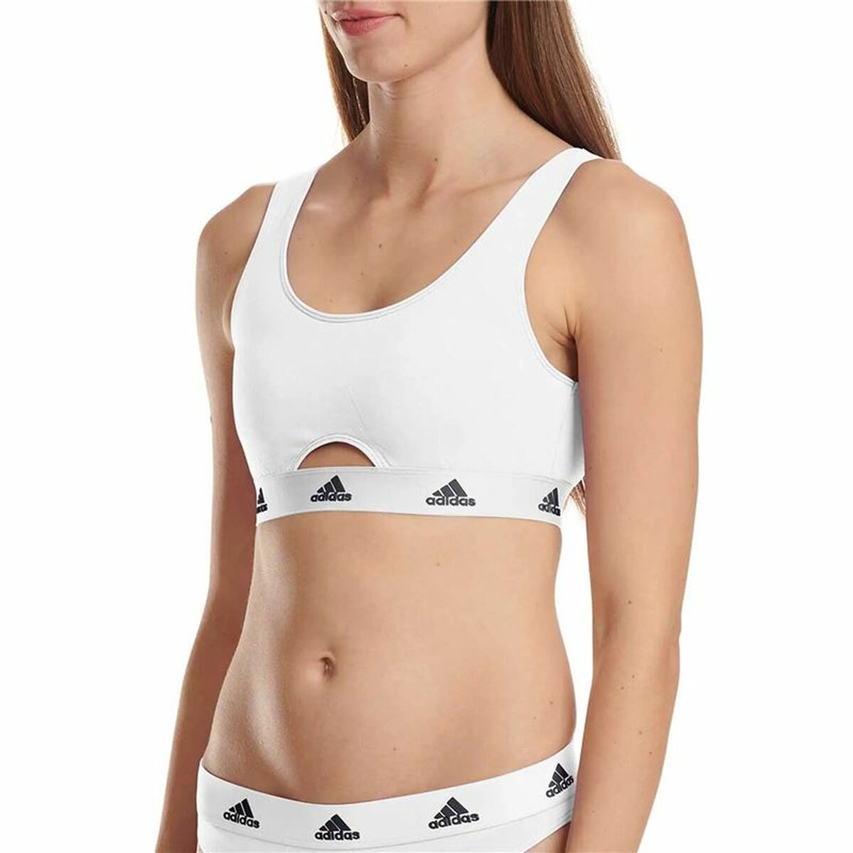 Reggiseno Sportivo Adidas Active Comfort Cotton Bianco Taglia:M - Image 3