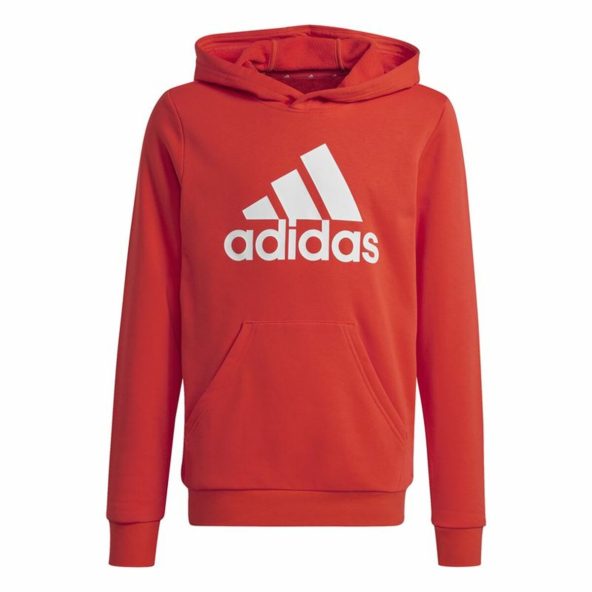 Felpa con Cappuccio Bambino Adidas Big Logo Essentials Rosso Taglia:Taglia - 7-8 Anni