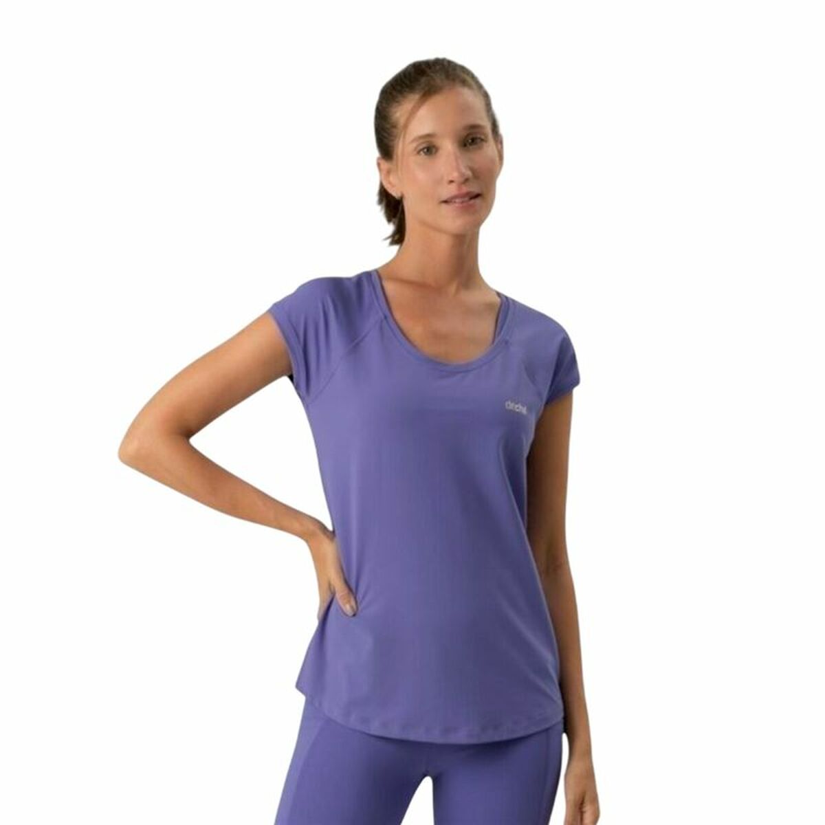 Maglia a Maniche Corte Donna Ditchil Ease Viola Taglia:M