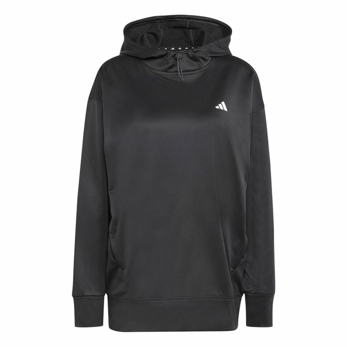 Felpa con Cappuccio Donna Adidas Game and go Hoodie Mujer Nero Taglia:XS
