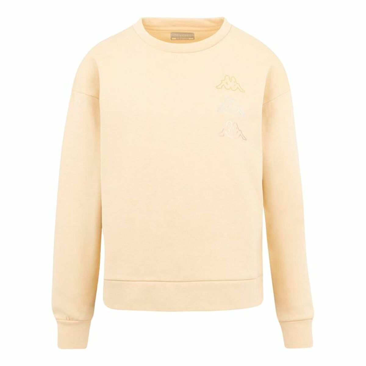 Felpa senza Cappuccio Unisex Kappa Kifoli Beige Taglia:S