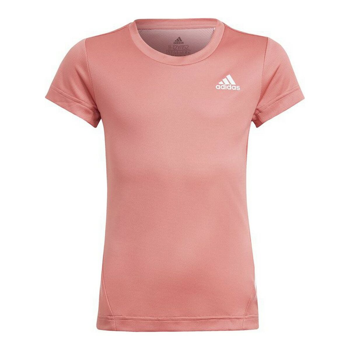 Maglia a Maniche Corte per Bambini Adidas Aeroready Salmone Taglia:14-15 Anni