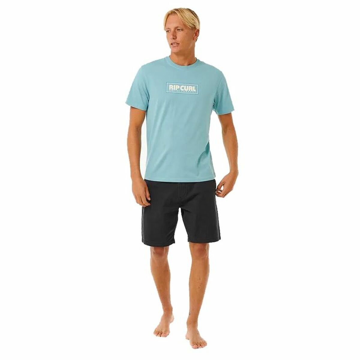 Maglia a Maniche Corte Uomo Rip Curl Big Mumma Icon  Blu cielo Taglia:L