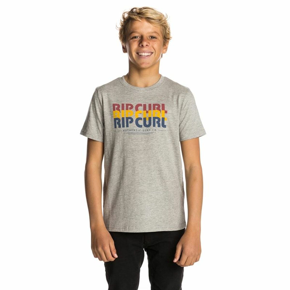 Maglia a Maniche Corte Bambino Rip Curl Big Mama Grigio Taglia:8 anni