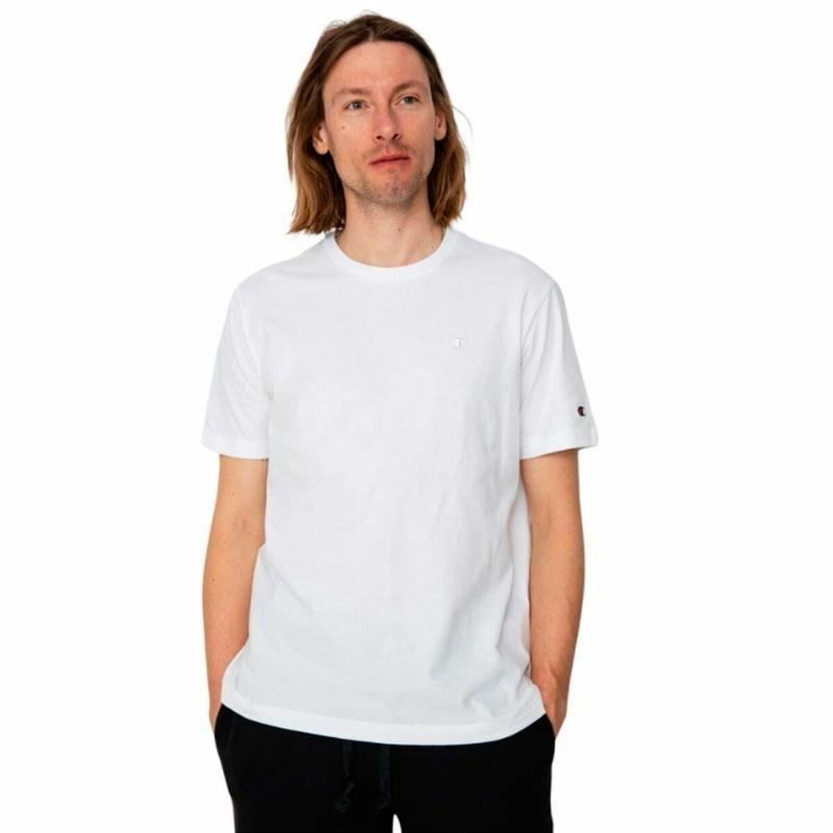 Maglia a Maniche Corte Uomo Champion Crewneck Taglia:M
