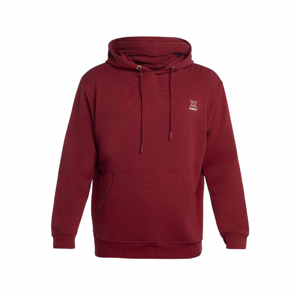 Felpa con Cappuccio Uomo Munich Breaker Rosso Cremisi Taglia:M