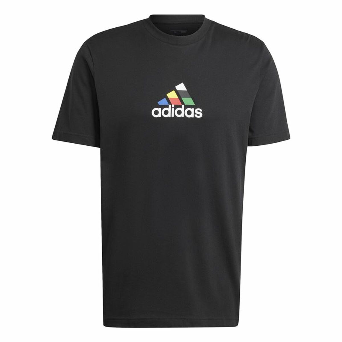 Maglia a Maniche Corte Uomo Adidas House Of Tiro Nations Graphic Nero Taglia:L