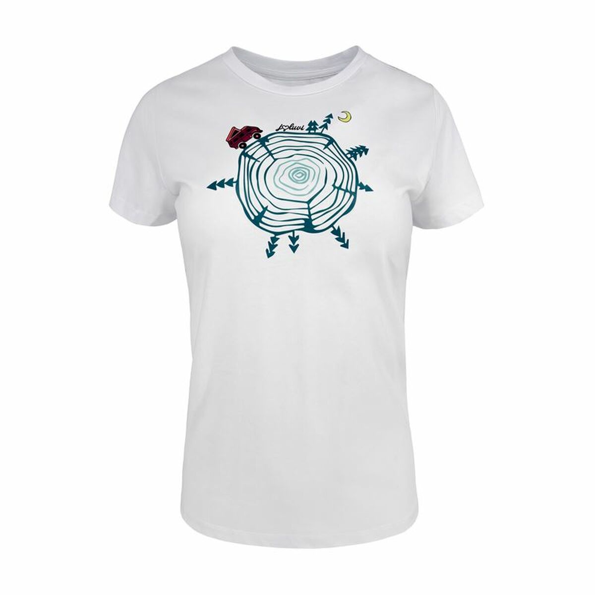 Maglia Sportiva a Maniche Corte Joluvi Wood W Bianco Taglia:M