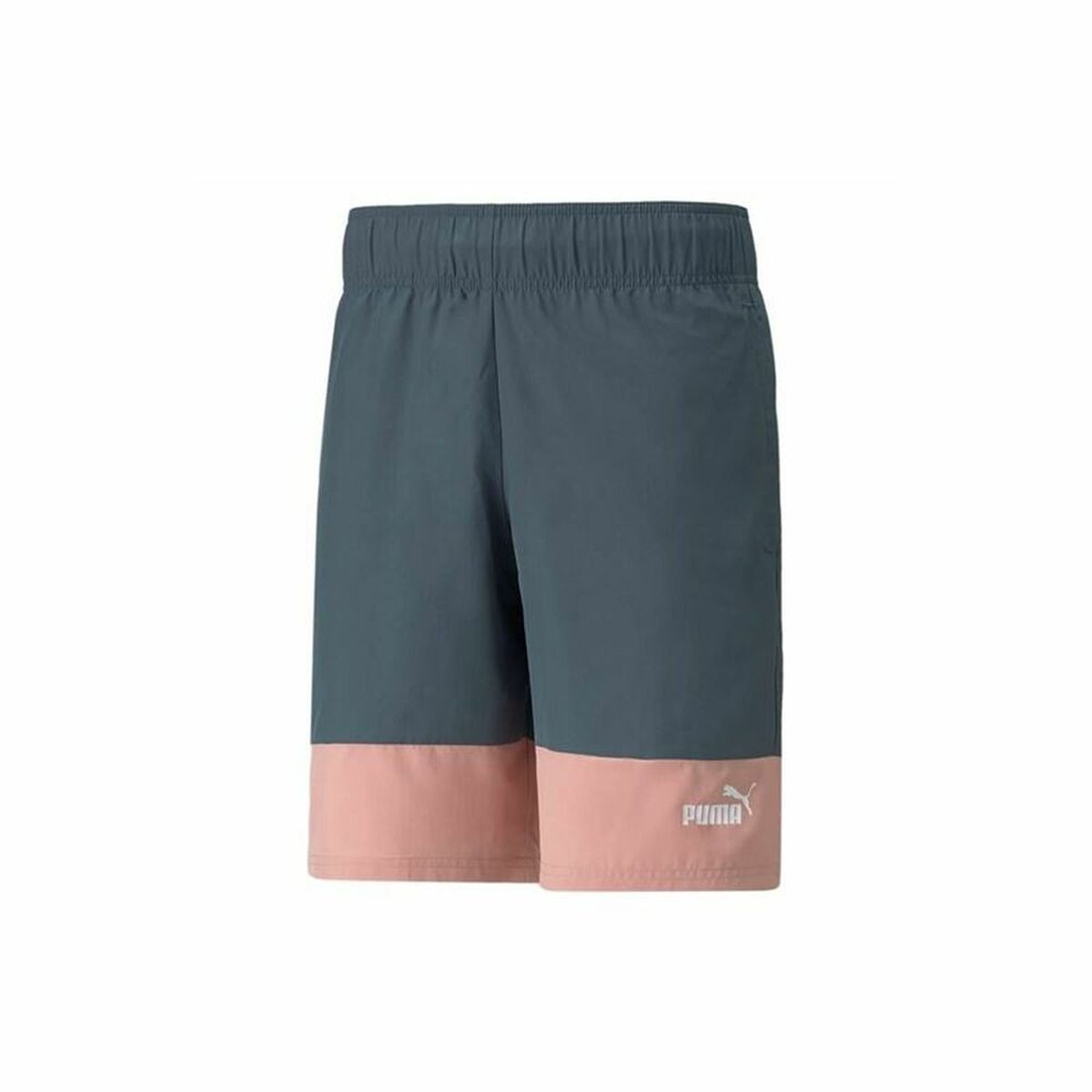 Pantaloni Corti Sportivi da Uomo Puma Power Colorblock Grigio scuro Taglia:S