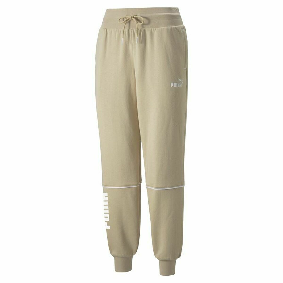 Pantalone di Tuta per Adulti Puma Colorblock  Beige Donna Taglia:M
