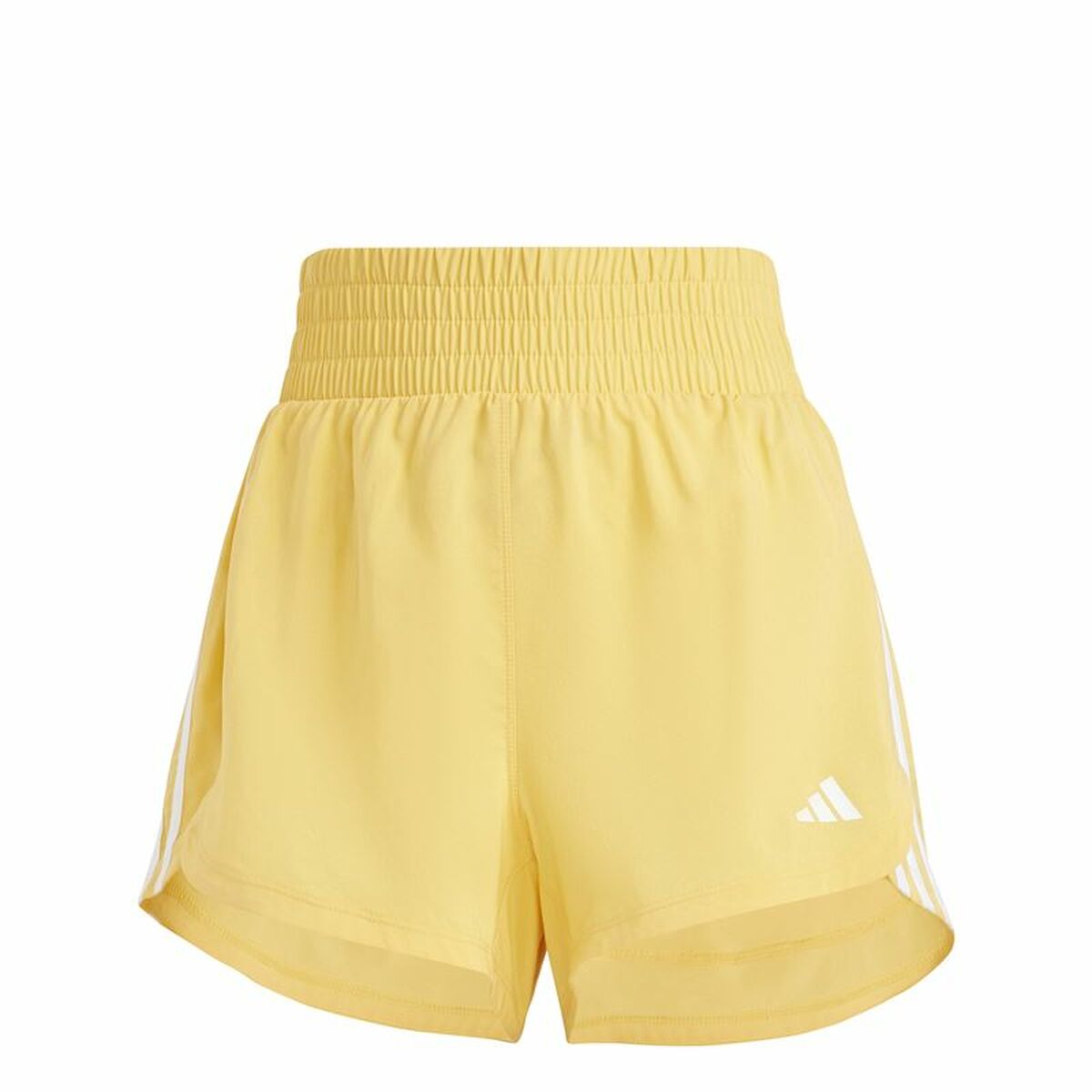 Pantaloncino Sportivo Adidas Essentials Pacer Wvn High Giallo Taglia:M