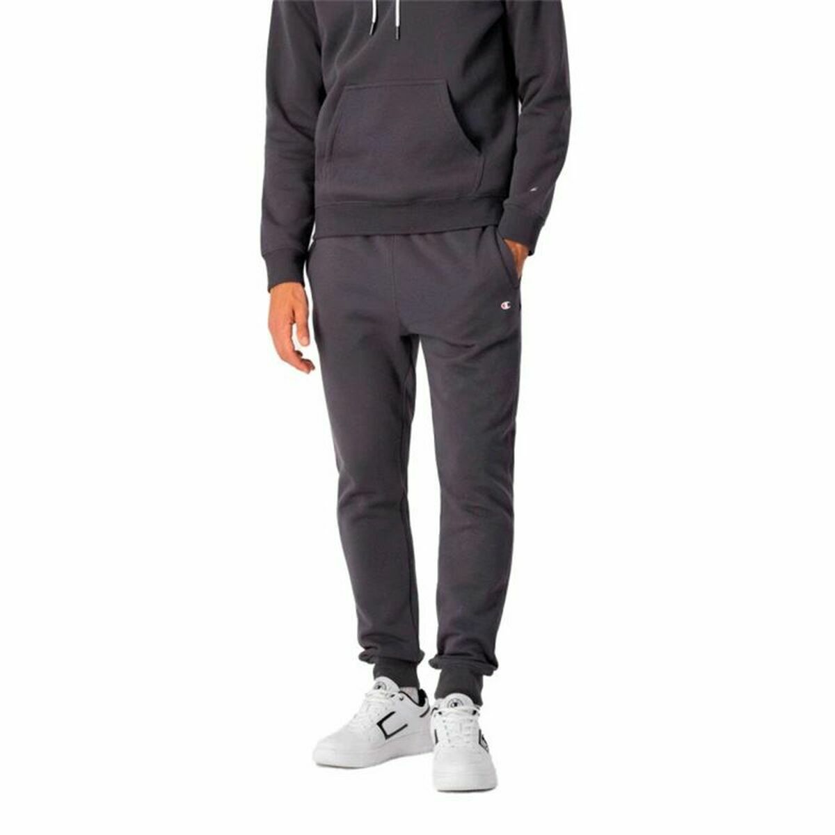 Pantalone Lungo Sportivo Champion Rib Cuff Grigio scuro Uomo Taglia:S